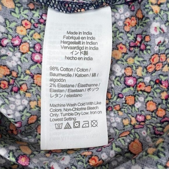 NWT J. CREW Bow Tie-neck LS Floral Button Up Shirt INDIA 🇮🇳 Made BU002 Size XS - Picture 13 of 13